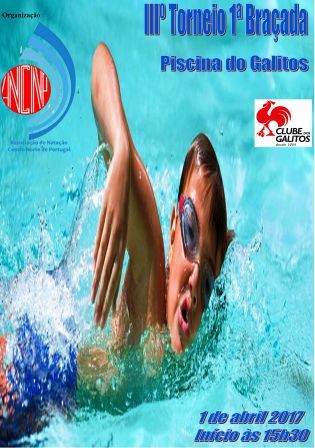 HCM/CCA vai estar presente no III Torneio 1ª Braçada, nas piscinas do Galitos