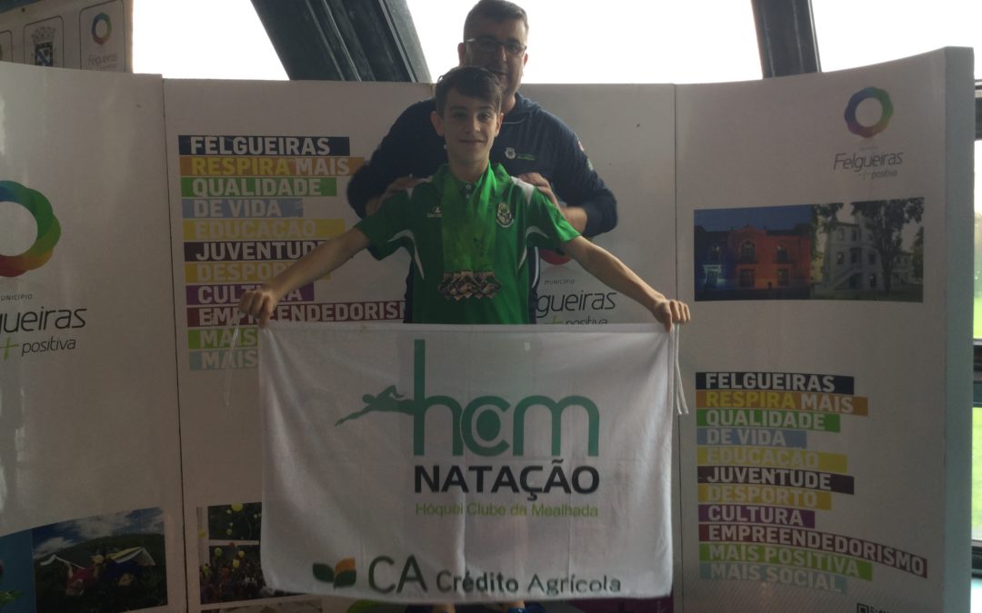 Eduardo Gabriel Vieira do HC Mealhada/Crédito Agrícola bate Record Regional 50 Livres Piscina Olímpica